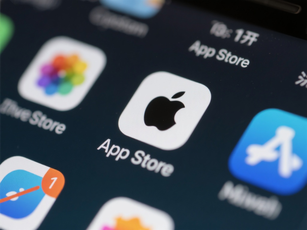 打开App Store：在苹果手机主界面找到App