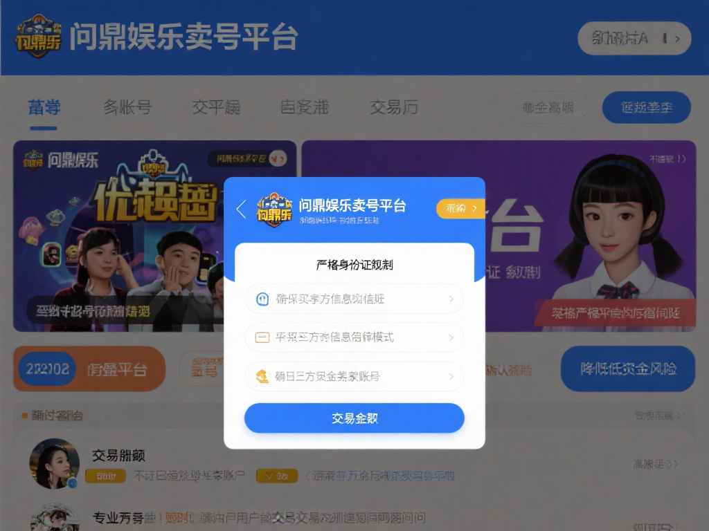 问鼎娱乐卖号平台:安全交易与账号转让全攻略 (问鼎娱乐卖号平台:安全交易与账号转让的全面指南攻略) 在众多账号交易平台中,问鼎娱乐卖号平台凭借其独特优